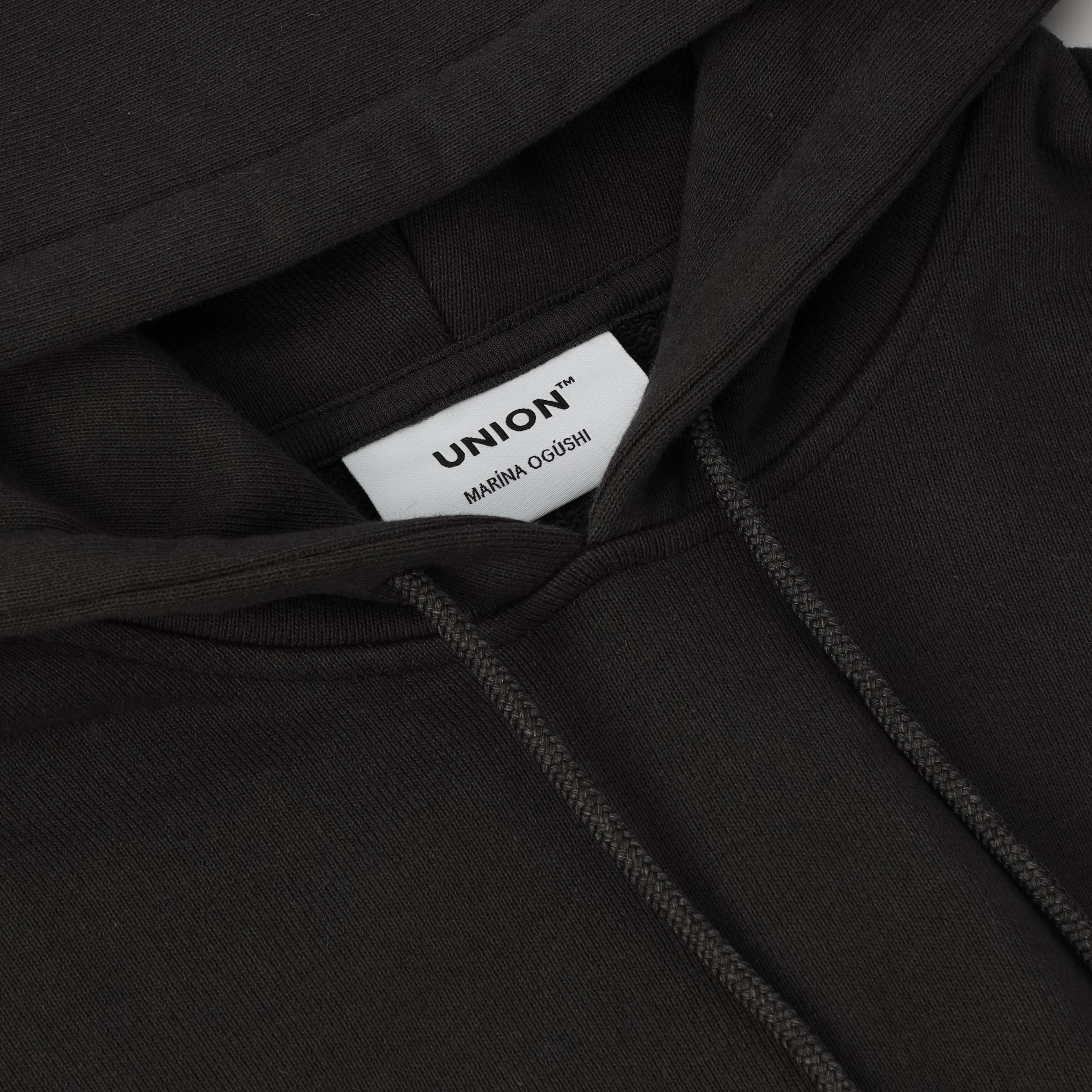 Union Cropped Hoodie BK