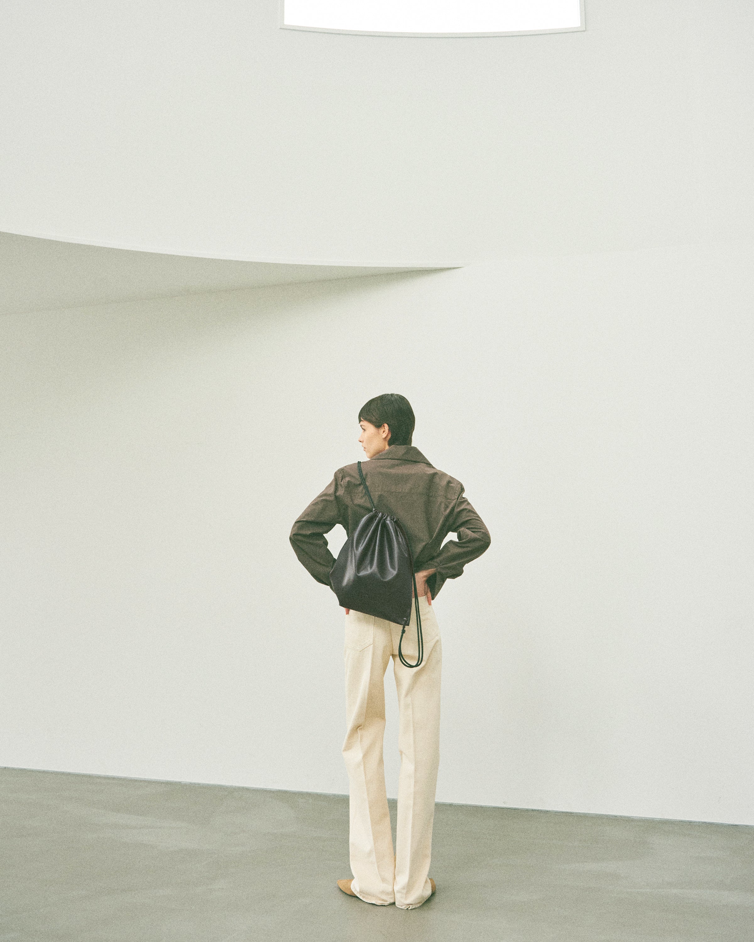 Union Backpack (M's Black Swan) ユニオンバックパック レザー (エムズ・ブラックスワン)