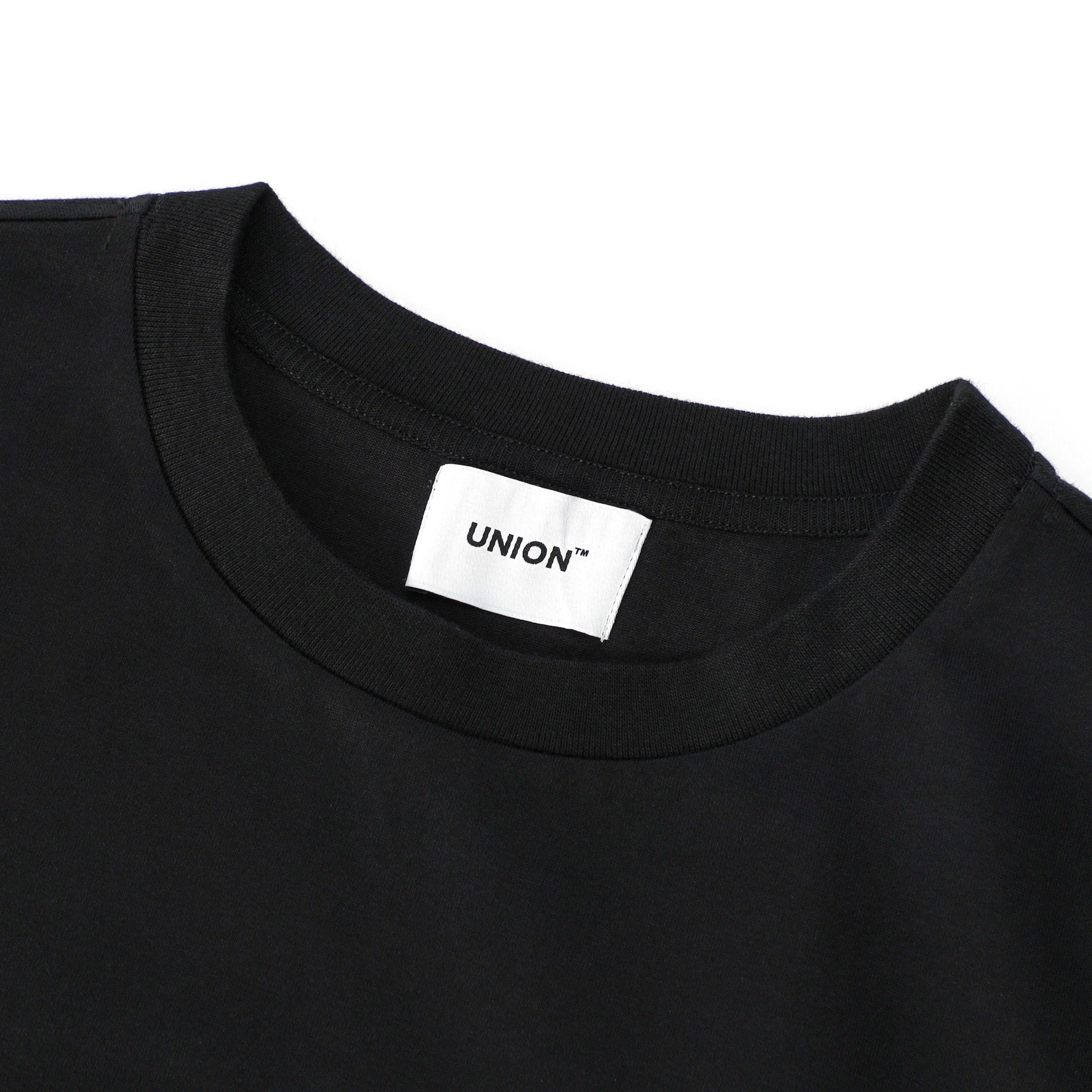 Union / Embroidery / Tee 01 / BK