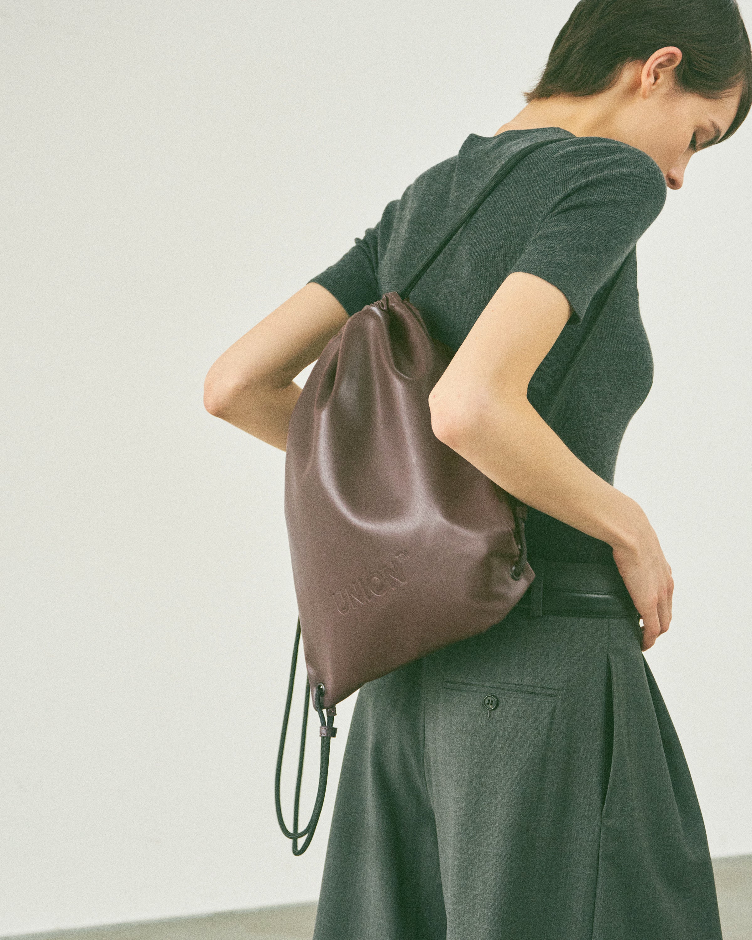 Union Backpack (M's Black Berry) ユニオンバックパック レザー (エムズ・ブラックベリー)