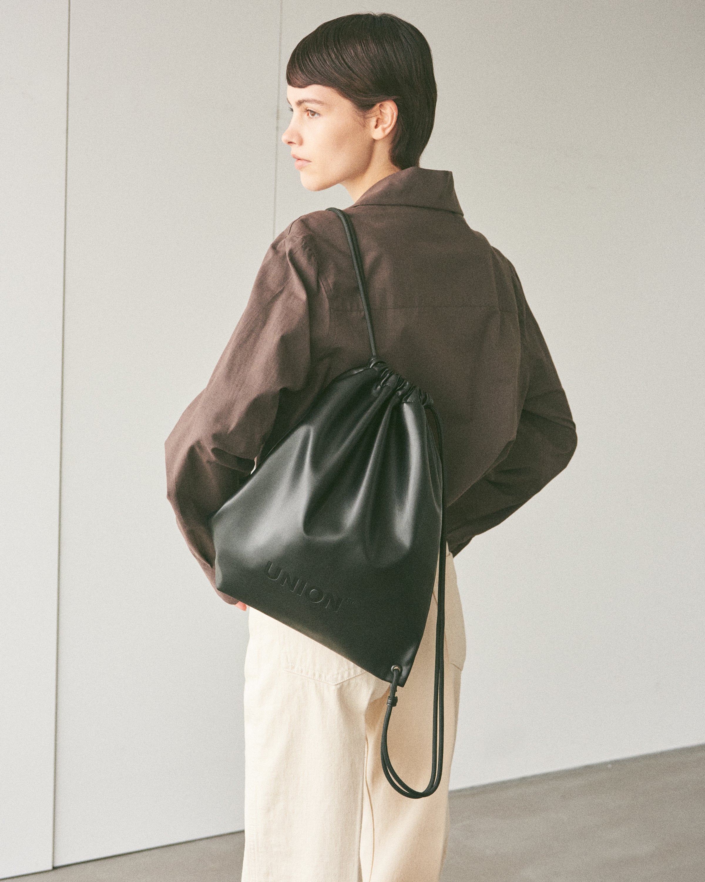 Union Backpack (M's Black Swan) ユニオンバックパック レザー (エムズ・ブラックスワン)