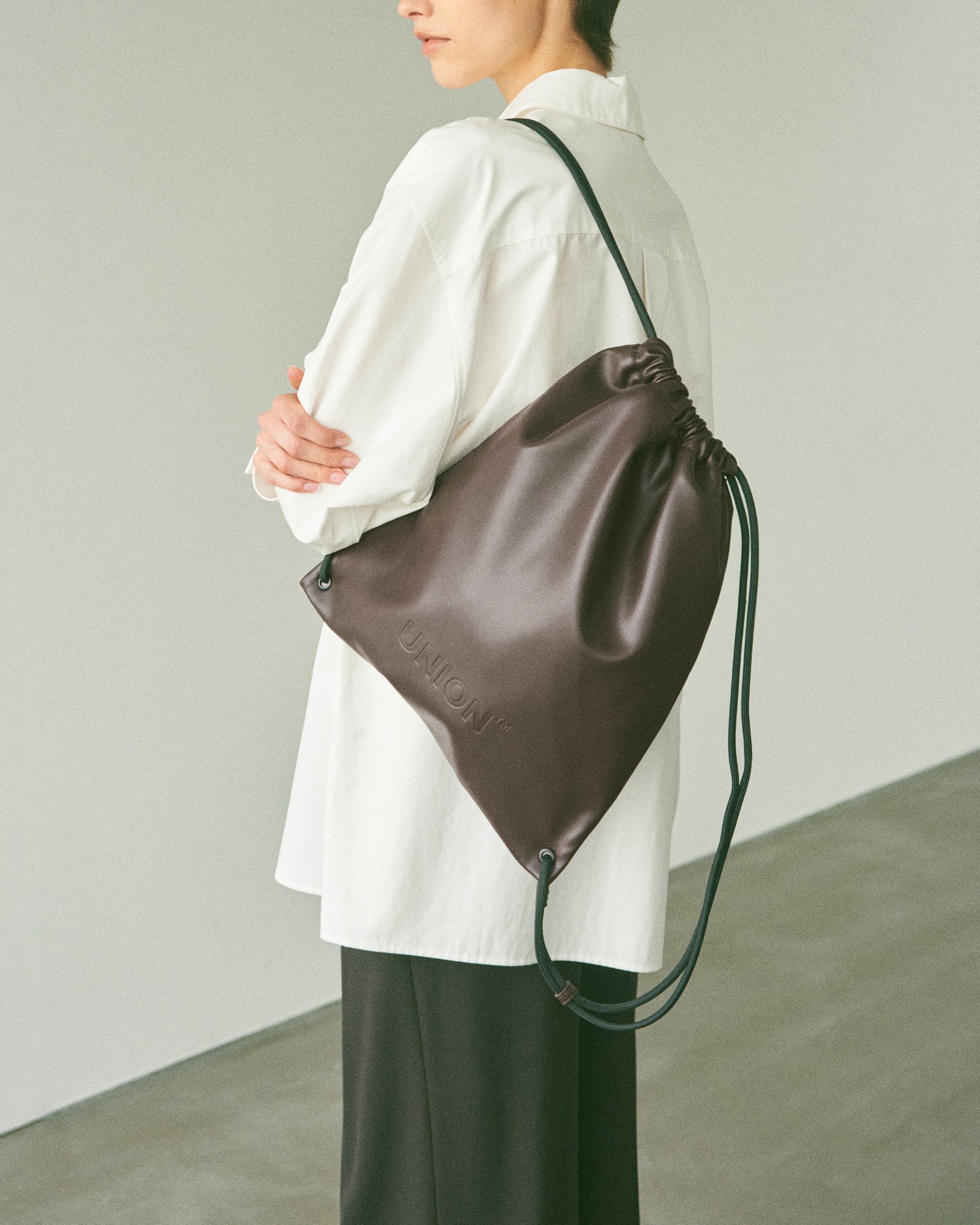 Union Backpack (Dark Brown) ユニオンバックパック レザー (ダークブラウン)