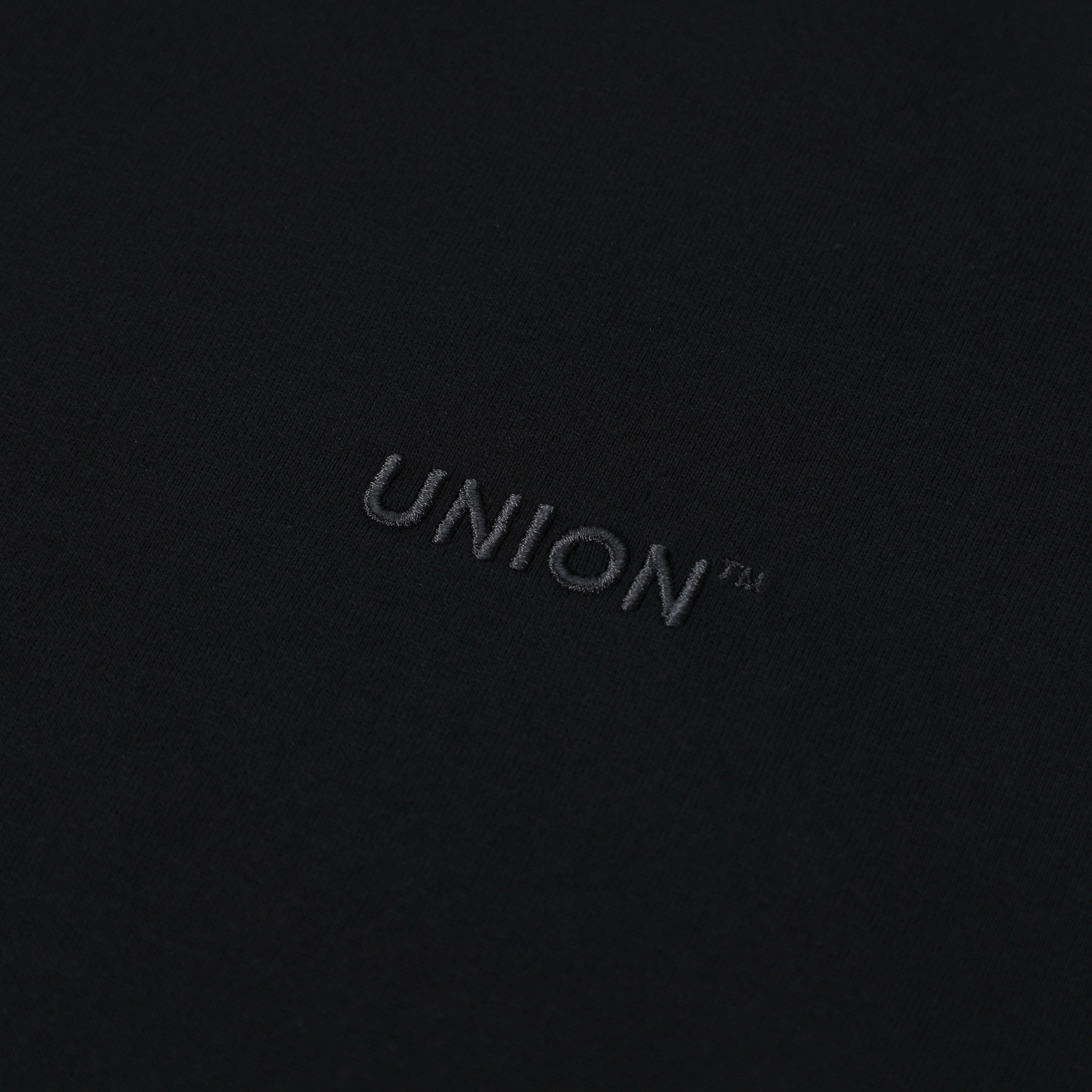 Union / Embroidery / Tee 01 / BK